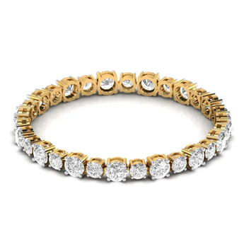 Buy Solitaire Round Diamond Chain Bracelet | Ivana Jewels Best lab grown diamond jewellery brand