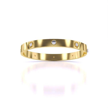 Buy Rhinestone Diamond Bangle Online from Ivana Jewels Best lab grown diamond jewellery brand