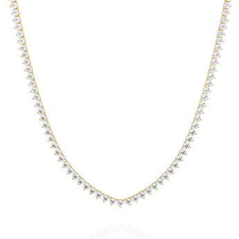 Buy Sparkling Diamond Minimalist Necklace at Ivana Jewels Best lab grown diamond jewellery brand