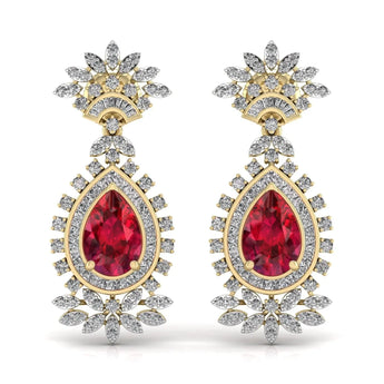 Buy Premium Diamond Dangler Earring from Ivana Jewels Best lab grown diamond jewellery brand