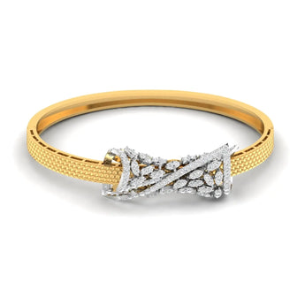 Buy 2 Carat Round Diamond Bangle Online from Ivana Jewels Best lab grown diamond jewellery brand