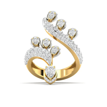 Buy Spiral 1.04 Carat Diamond Engagement Ring from Ivana Jewels Best lab grown diamond jewellery brand