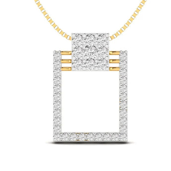 Buy Square Style Casual Diamond Pendant Online from Ivana Jewels Best lab grown diamond jewellery brand