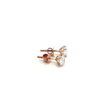 Elegant Diamond Round Earrings