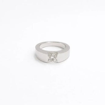 1.5 Carat Solitaire Diamond Ring in Polished White Gold