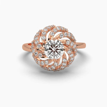 Buy Solitaire Round Diamond Cocktail Ring at Ivana Jewels Best lab grown diamond jewellery brand