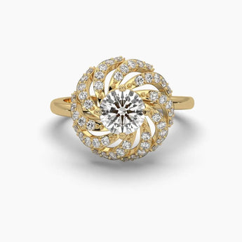 Buy Solitaire Round Diamond Cocktail Ring at Ivana Jewels Best lab grown diamond jewellery brand