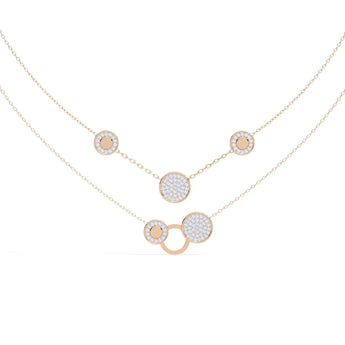 Buy Sterling Circle Diamond Minimalist Necklace at Ivana Jewels Best lab grown diamond jewellery brand