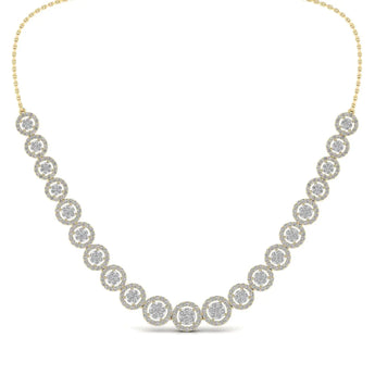 Buy Gorgeous Gold Diamond Necklace Online from Ivana Jewels Best lab grown diamond jewellery brand