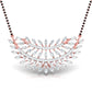 Marquise & Round Diamond Foliage Pendant