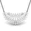 Marquise & Round Diamond Foliage Pendant