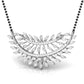 Marquise & Round Diamond Foliage Pendant