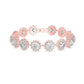 16 Carat Round Diamonds Flower Bracelet