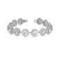 16 Carat Round Diamonds Flower Bracelet