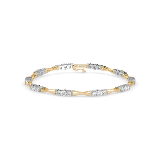 Round Cut Diamonds Tennis Bracelet