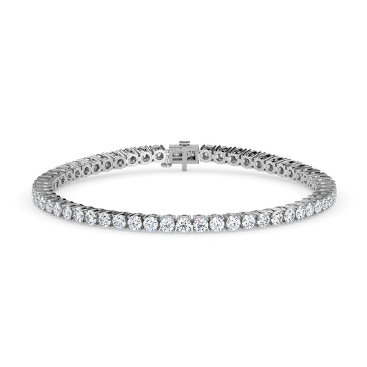 Round Cut Diamonds Chain Bracelet