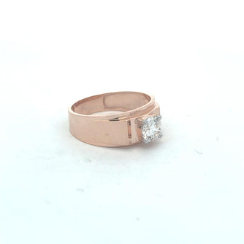 Elegant Men's Round Diamond Ring