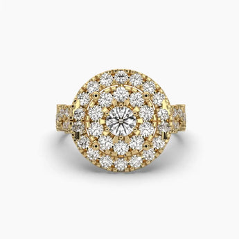 Buy Beautiful Round Cut Diamond Engagement Ring from Ivana Jewels Best lab grown diamond jewellery brand