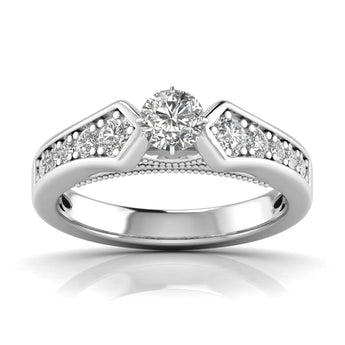Buy Bubble Cluster Diamond Engagement Ring from Ivana Jewels Best lab grown diamond jewellery brand