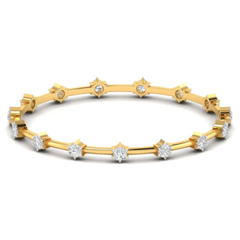Buy Accentuated Diamond Bangle Online from Ivana Jewels Best lab grown diamond jewellery brand