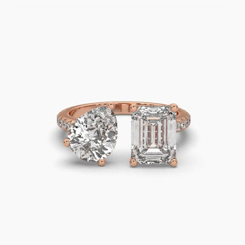 Buy Dual Delights Diamond Cocktail Ring at Ivana Jewels Best lab grown diamond jewellery brand