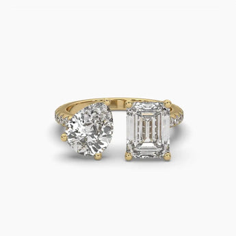 Buy Dual Delights Diamond Cocktail Ring at Ivana Jewels Best lab grown diamond jewellery brand