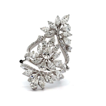 Buy Tri-layered Diamond Cocktail Ring at Ivana Jewels Best lab grown diamond jewellery brand