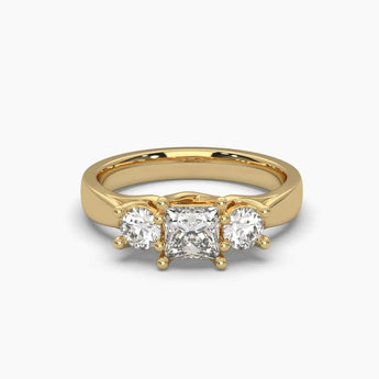 Buy Princess Shape Diamond Engagement Ring from Ivana Jewels Best lab grown diamond jewellery brand