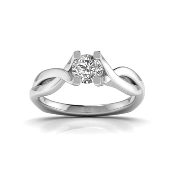 Buy Twisted Casual Diamond Ring at Ivana Jewels Best lab grown diamond jewellery brand