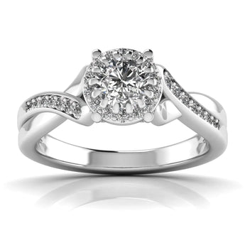 Buy Twist Brilliance Diamond Engagement Ring from Ivana Jewels Best lab grown diamond jewellery brand