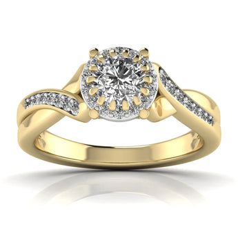 Buy Twist Brilliance Diamond Engagement Ring from Ivana Jewels Best lab grown diamond jewellery brand