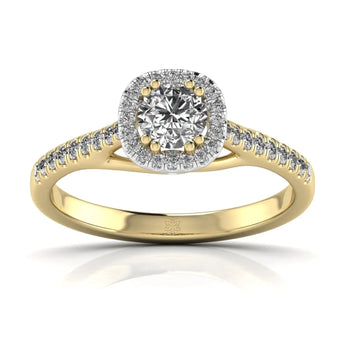 Buy Cathedral Style Diamond Engagement Ring from Ivana Jewels Best lab grown diamond jewellery brand