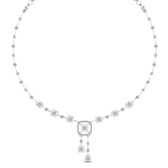 Buy Two Tiered Diamond Minimalist Necklace at Ivana Jewels Best lab grown diamond jewellery brand
