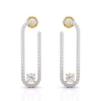 Buy Move Addiction Diamond Dangler Earring from Ivana Jewels Best lab grown diamond jewellery brand