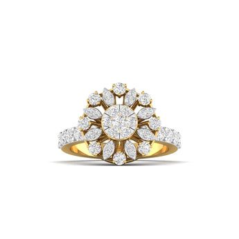 Buy 1 Carat Unique Casual Diamond Ring at Ivana Jewels Best lab grown diamond jewellery brand