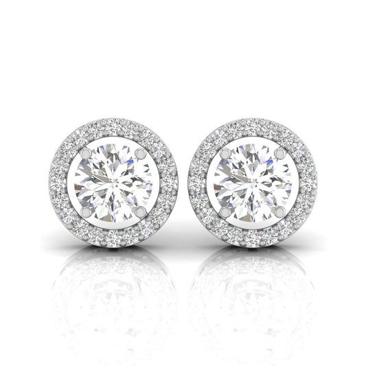 3 Carat Solitaire Classy Spiral Diamond Studs