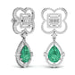 Fancy Shape Diamonds & Round Shape Diamonds Earring