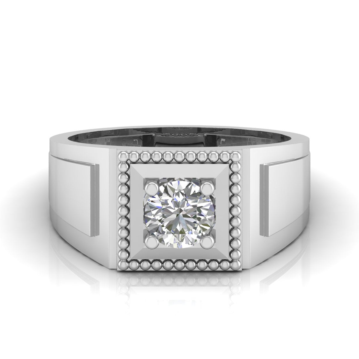 1 Carat Solitaire Everyday Charm Men's Ring