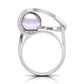 Double Halo Pearl Ring