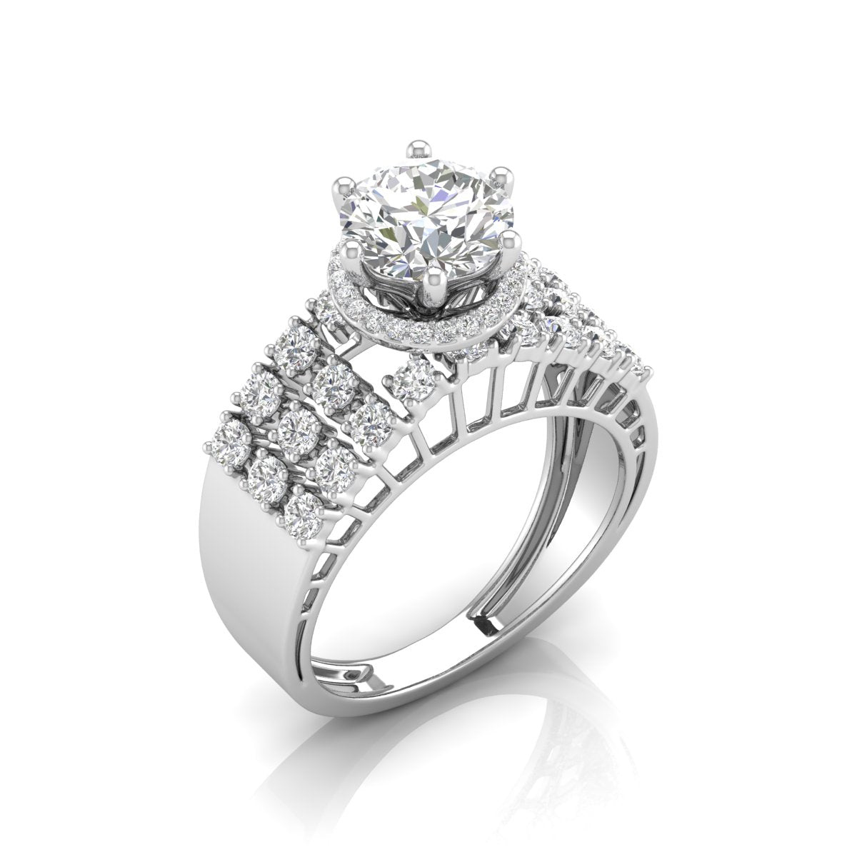 2.16 Carat Solitaire Enchanting Ring