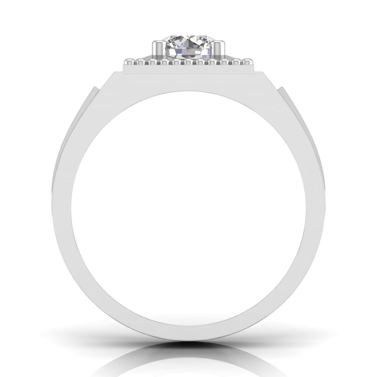 1 Carat Solitaire Everyday Charm Men's Ring