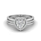 Adore 1 Carat Centre Heart Diamond Ring