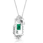 Vivid Emerald and Diamond Pendant