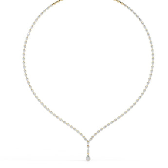 Buy Teardrop Accent Diamond Minimalist Necklace at Ivana Jewels Best lab grown diamond jewellery brand