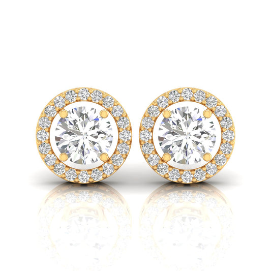 3 Carat Solitaire Classy Spiral Diamond Studs