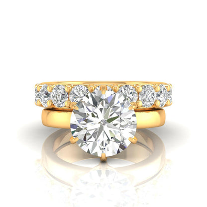 2 Carat Solitaire Entwined Diamond Ring