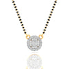 Circle Diamond Mangalsutra Pendant