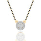 Circle Diamond Mangalsutra Pendant