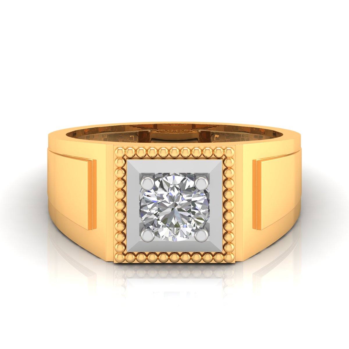 1 Carat Solitaire Everyday Charm Men's Ring