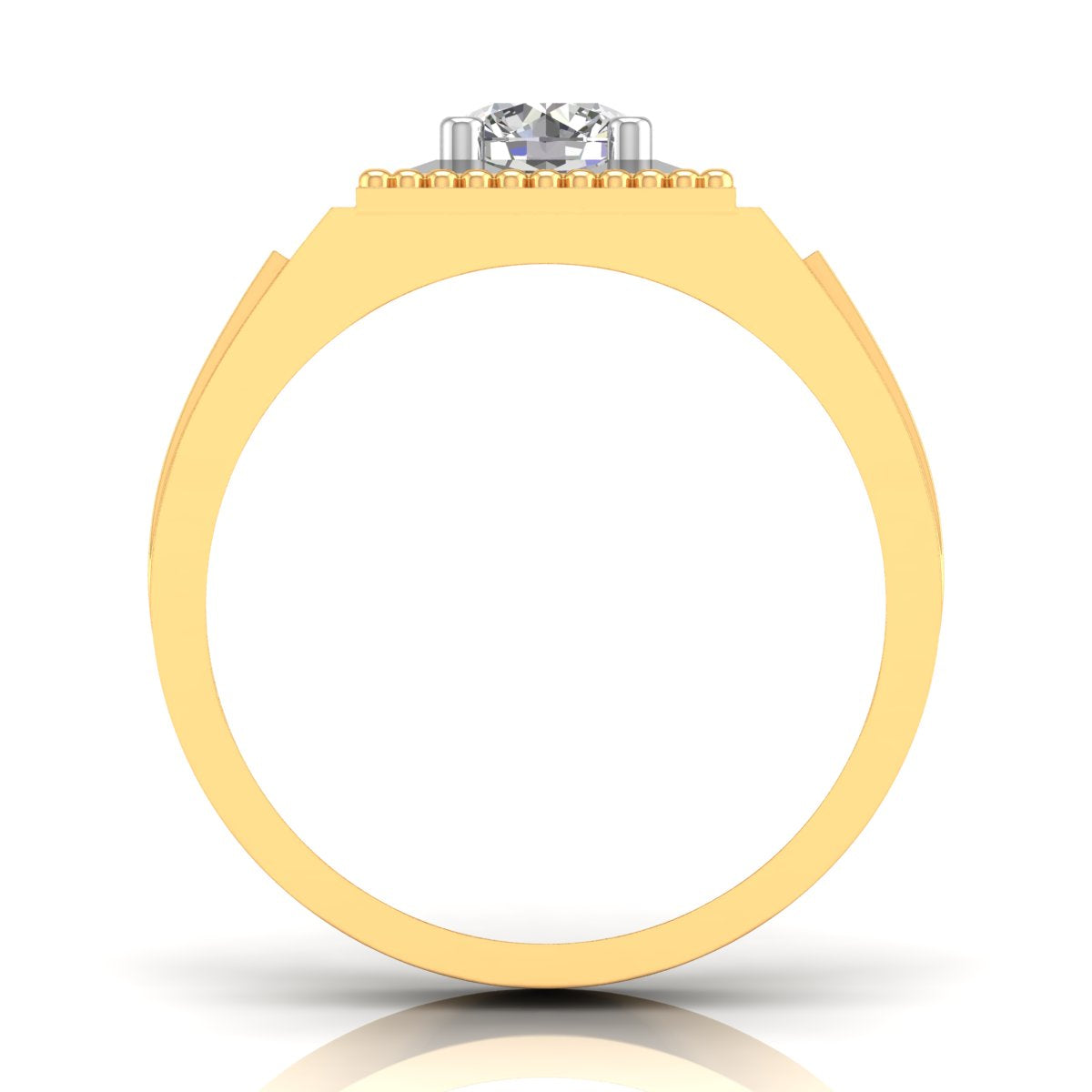 1 Carat Solitaire Everyday Charm Men's Ring